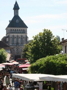 le centre-ville de Parentis